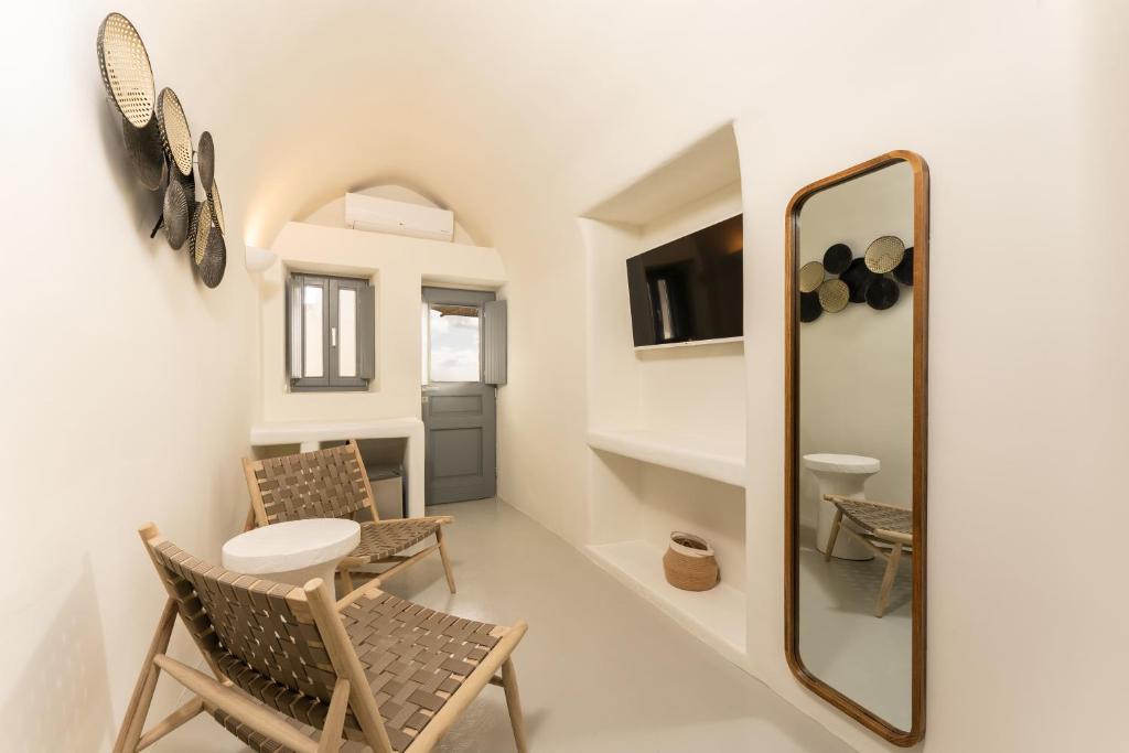 Koupelna v ubytování Cilon Suites Santorini