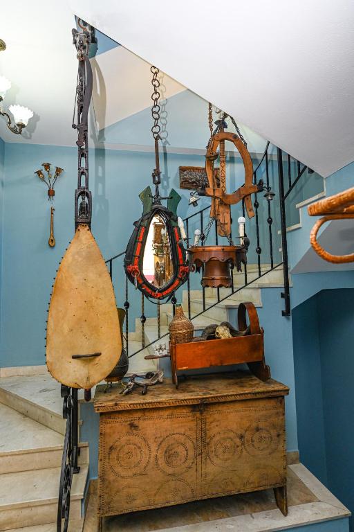 a room filled with lots of different types of items at Hotel Epoka in Shkodër
