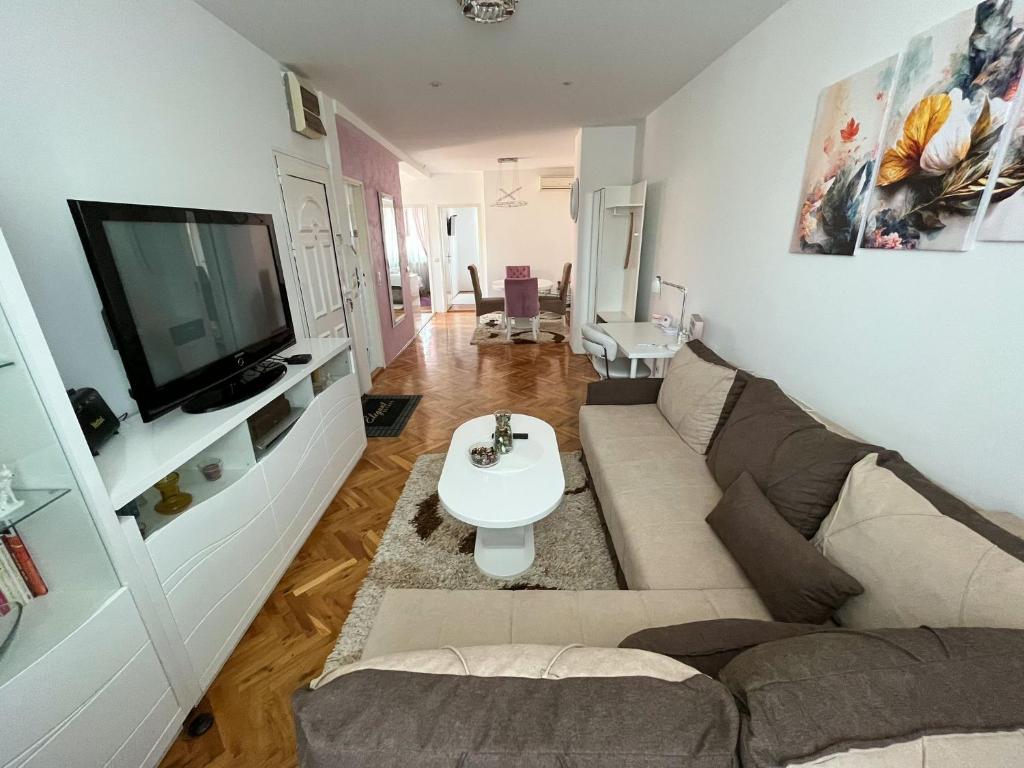 TV a/nebo společenská místnost v ubytování Elegant escape