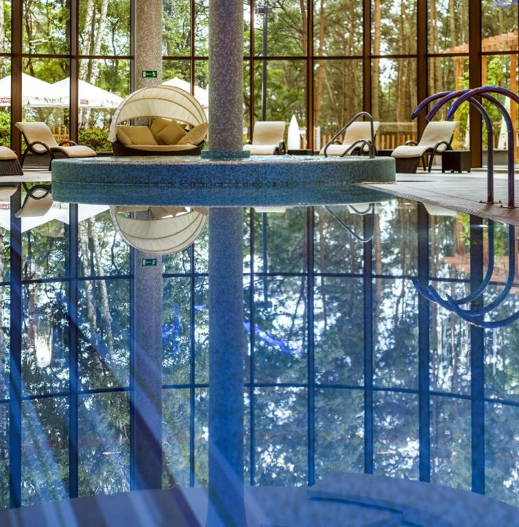 Bazén v ubytování Hotel Narvil Conference & Spa nebo v jeho okolí