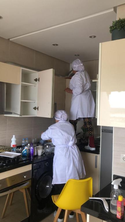 Kuchyň nebo kuchyňský kout v ubytování la perle de martil
