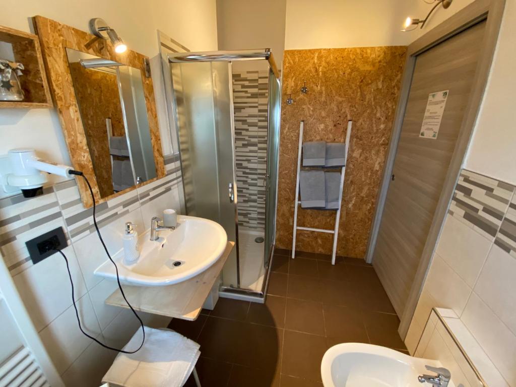Koupelna v ubytování B&B A.R.C.O.
