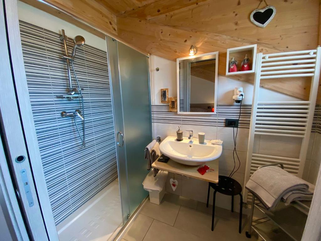 Koupelna v ubytování B&B A.R.C.O.