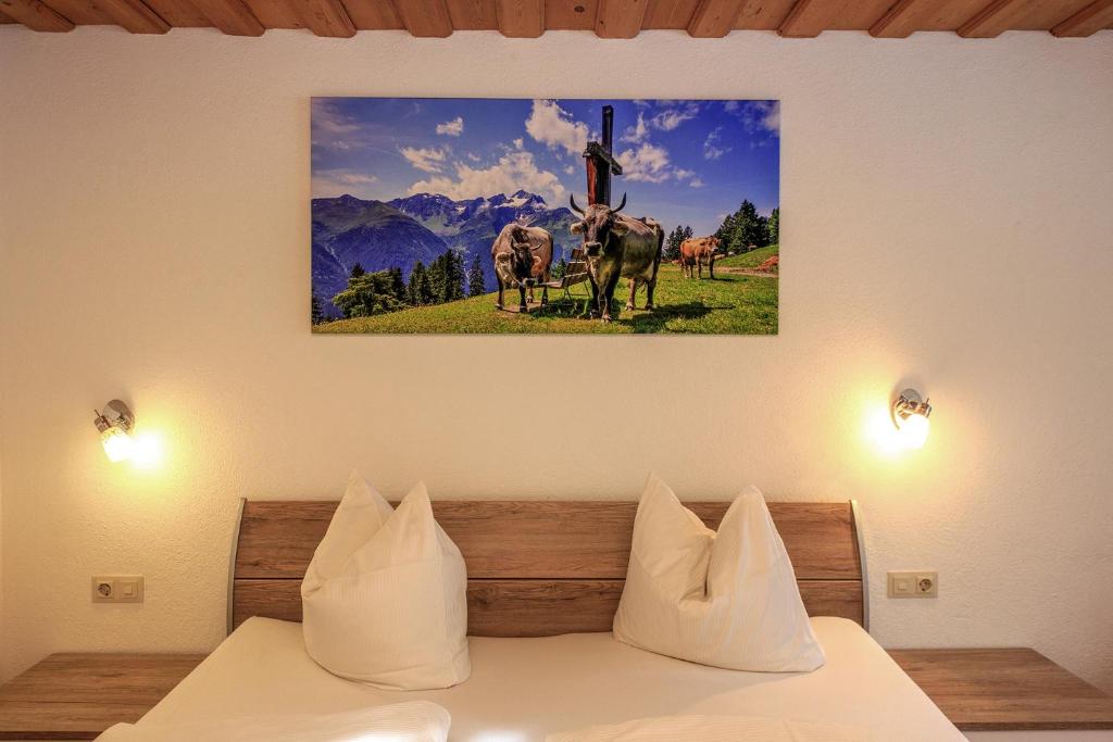 Letto o letti in una camera di Apartments Seerhof