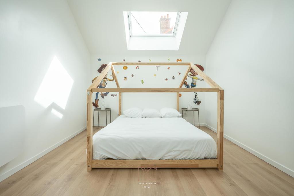 Posteľ alebo postele v izbe v ubytovaní *Disneyland-Paris à 15 min* 7pers, Wifi, Netflix