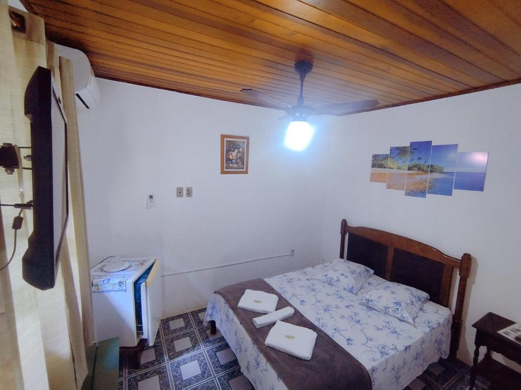 Postel nebo postele na pokoji v ubytování Pousada Taquinha Paraty - CENTRO