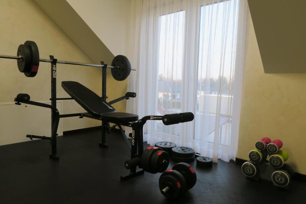 Posilňovňa alebo fitness centrum v ubytovaní Hotel Millenium