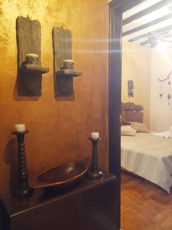 Postel nebo postele na pokoji v ubytování Athina-Milina