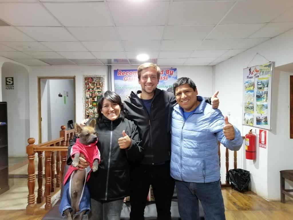 Os clientes hospedados em Gringo's Wasi