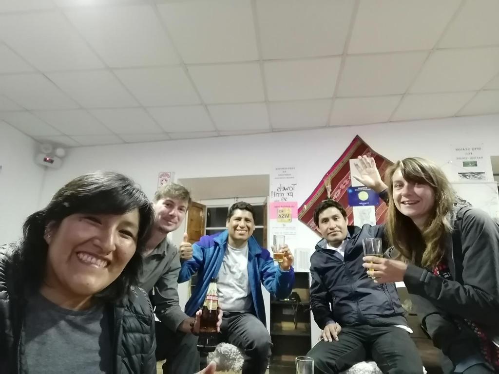 Os clientes hospedados em Gringo's Wasi