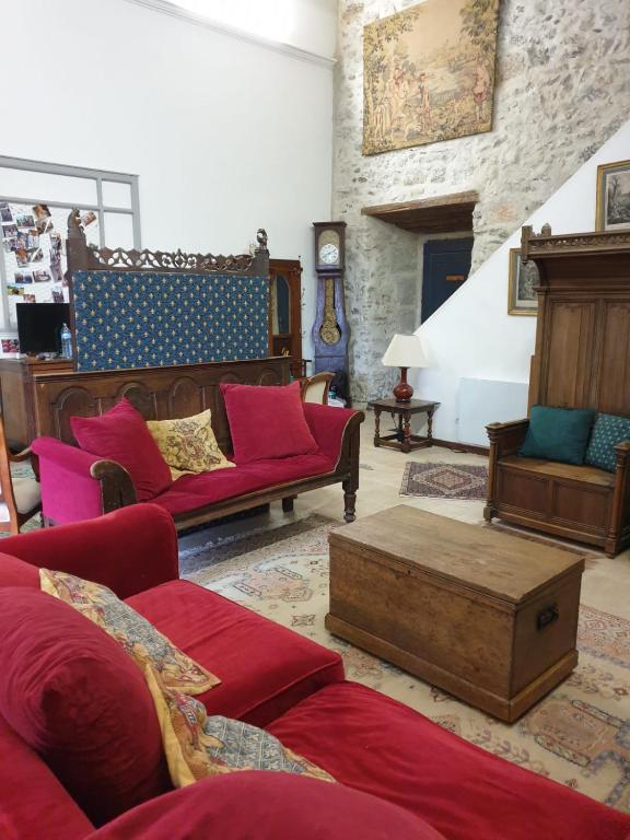 Posedenie v ubytovaní Partie de Château du XI ieme à Canet d'Aude