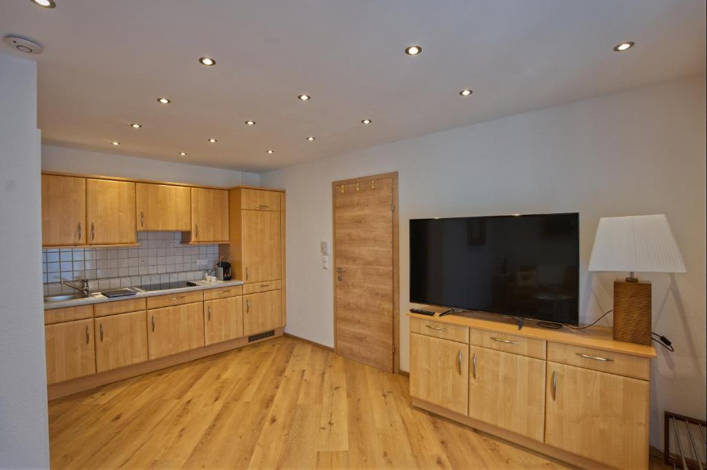 Kuchyň nebo kuchyňský kout v ubytování Ferienhaus Holzer