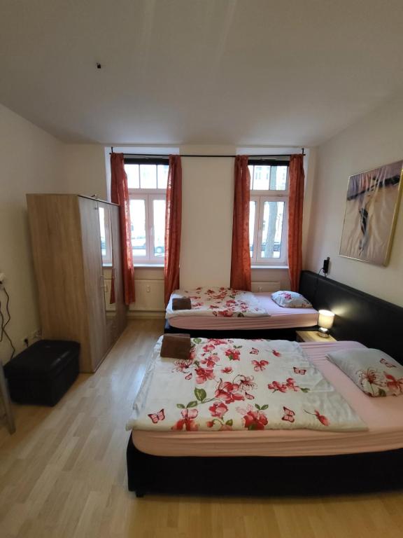 Postel nebo postele na pokoji v ubytování Apartmentzimmer