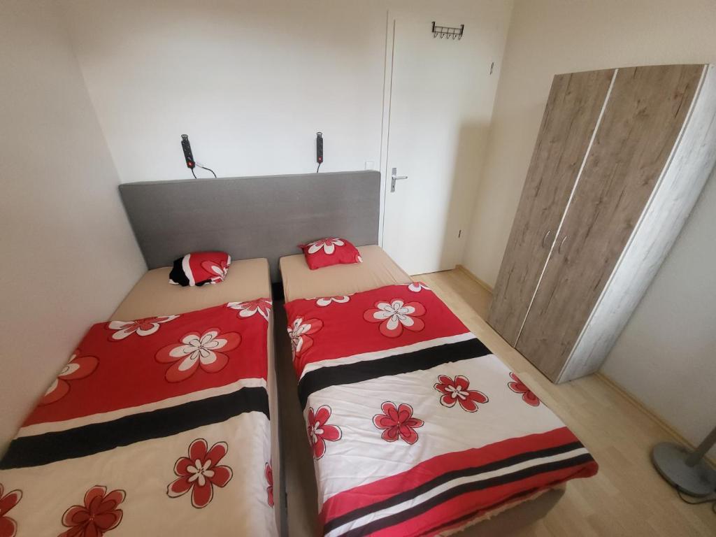 Postel nebo postele na pokoji v ubytování Apartmentzimmer