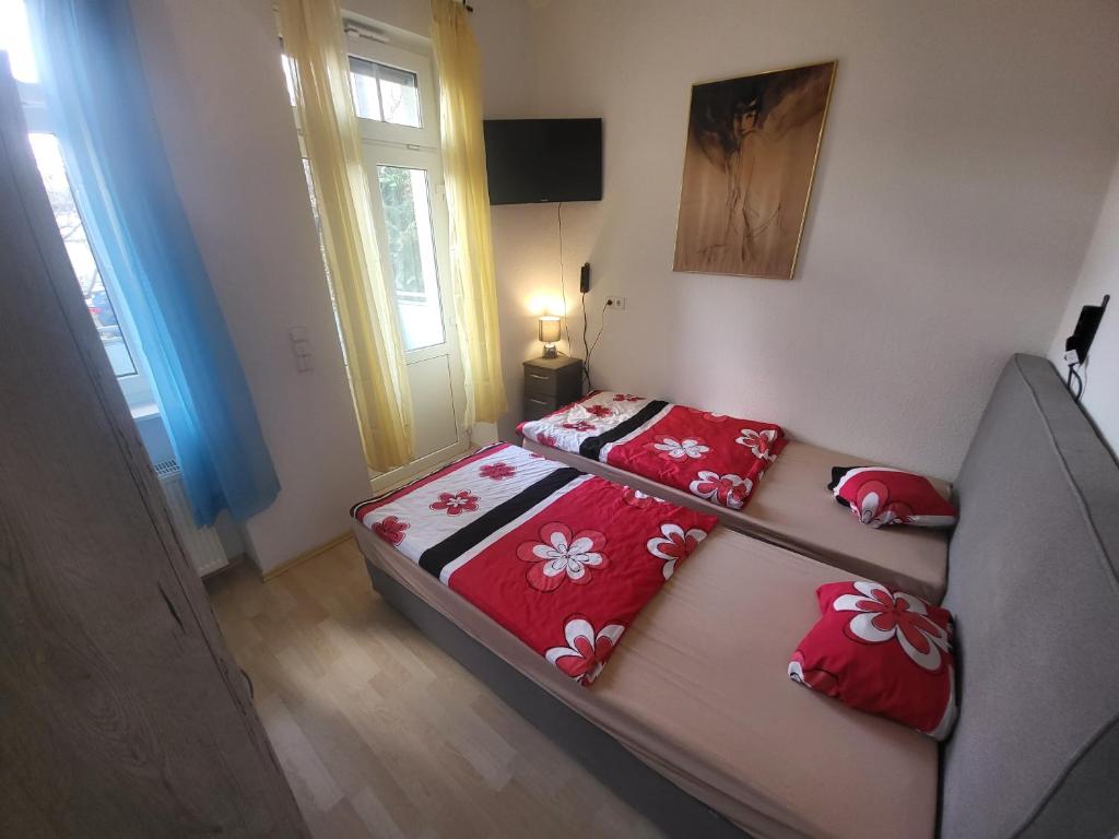 Postel nebo postele na pokoji v ubytování Apartmentzimmer