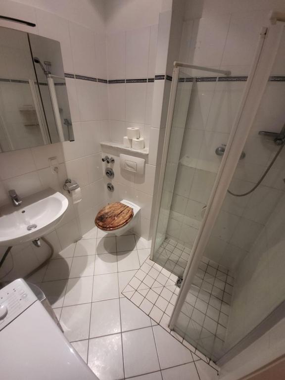Koupelna v ubytování Apartmentzimmer