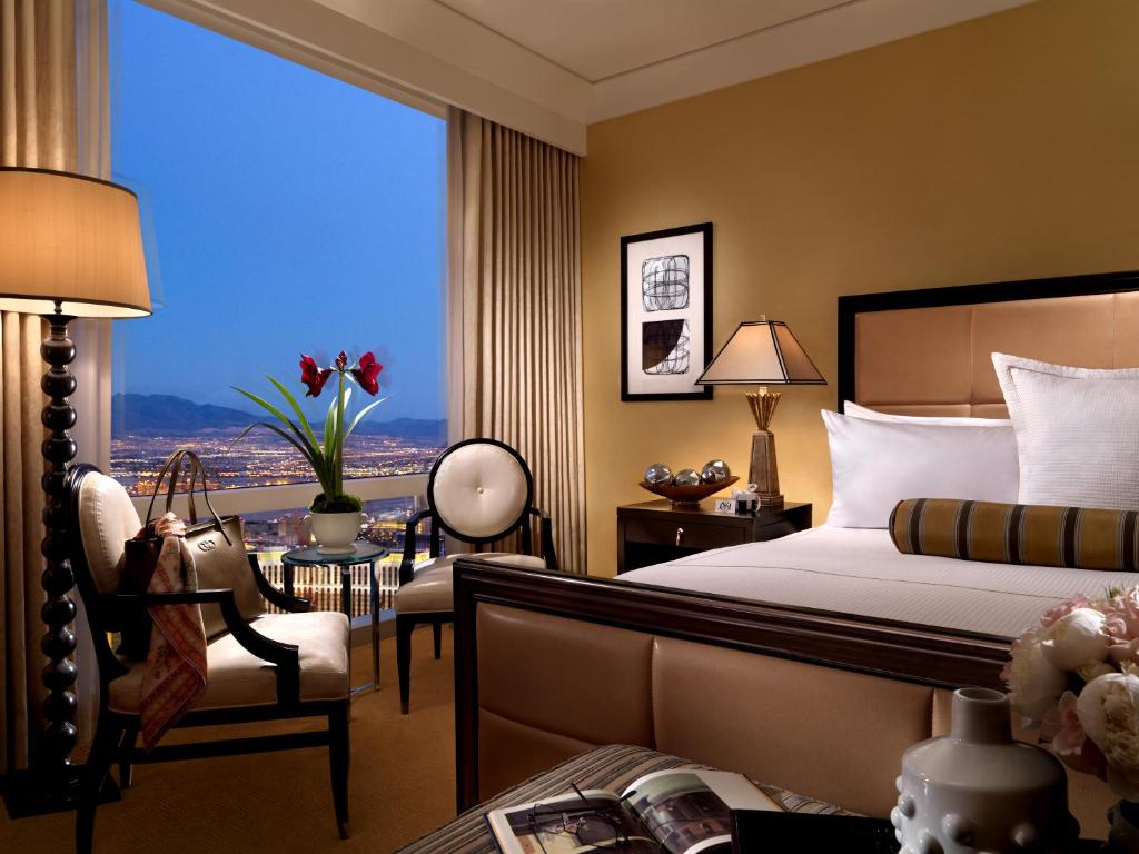 Ein Bett oder Betten in einem Zimmer der Unterkunft Trump International Hotel Las Vegas