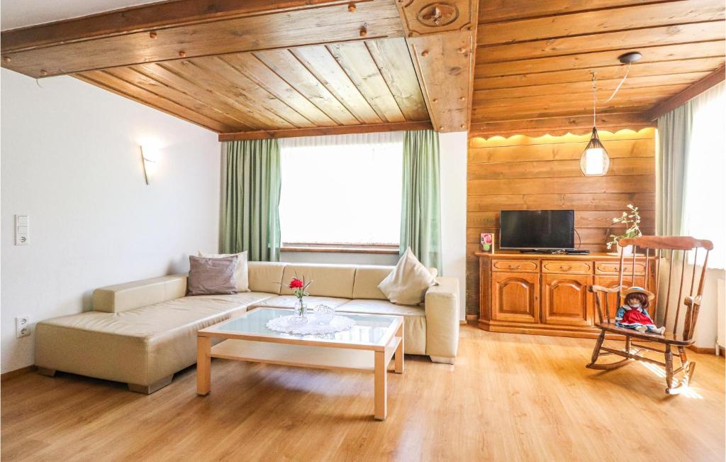 TV o dispositivi per l'intrattenimento presso Gemuetliche Ferienwohnung