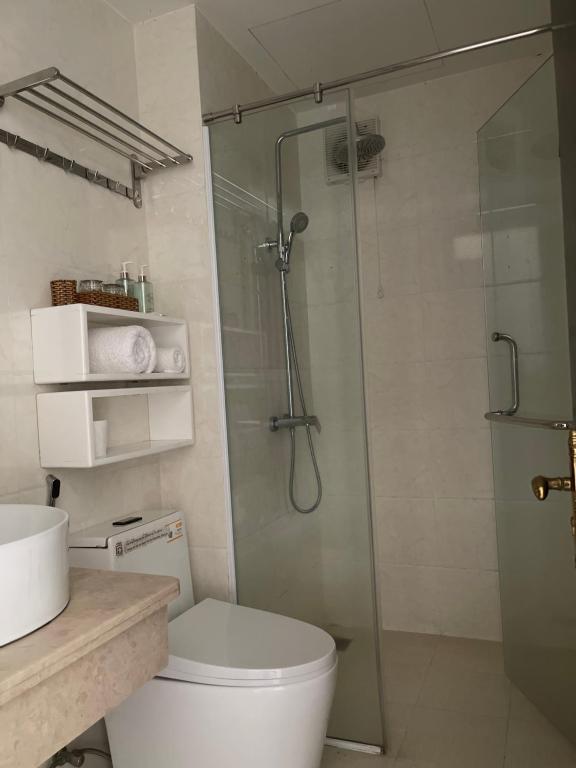 Phòng tắm tại Tokia hotel nha trang
