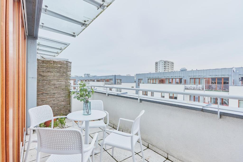 Balkon lub taras w obiekcie Apartamenty Platan - visitopl