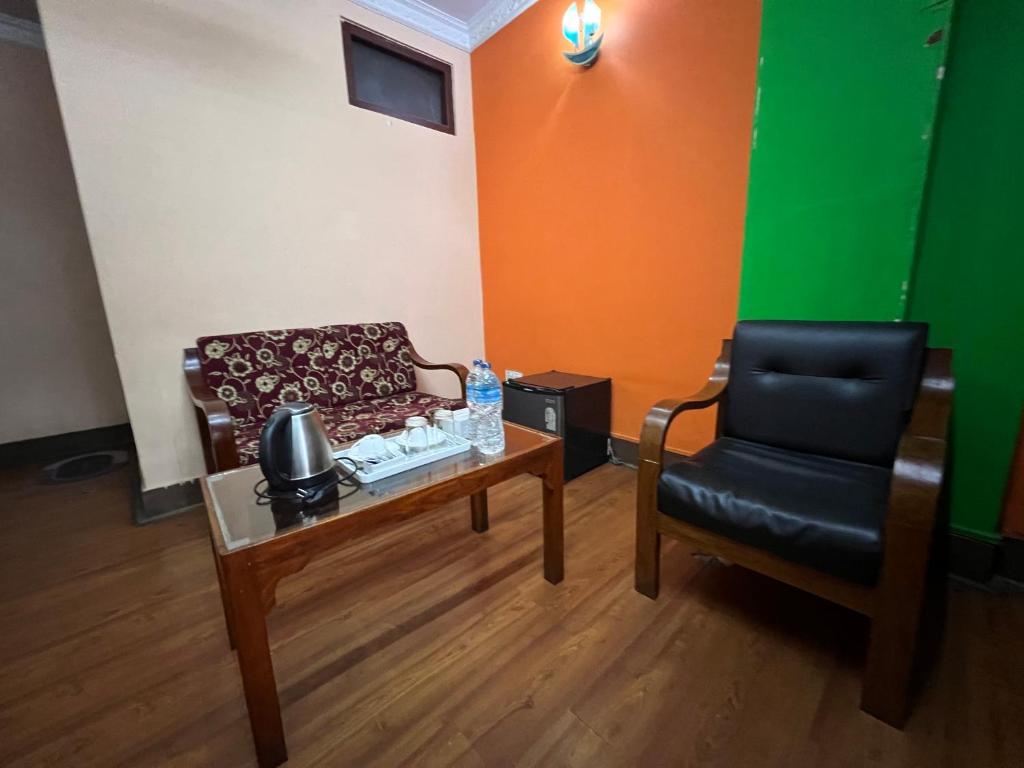 Posezení v ubytování Hotel Mudkhu Durbar