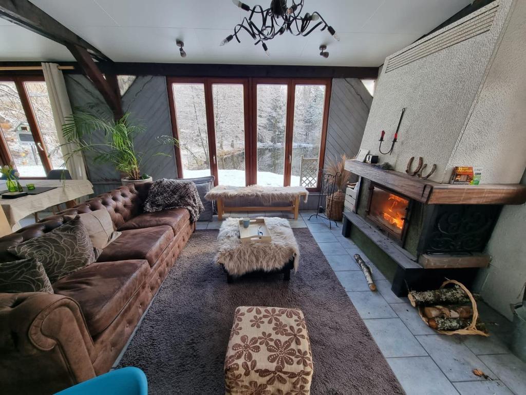 Posezení v ubytování Accomodatie in Villa Werschmatt