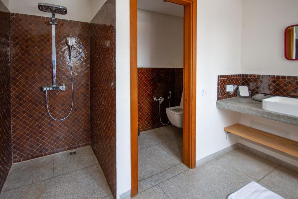 Koupelna v ubytování Villa Fima Kech