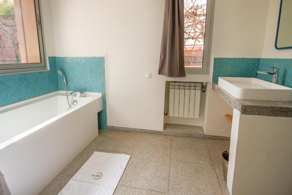 Koupelna v ubytování Villa Fima Kech