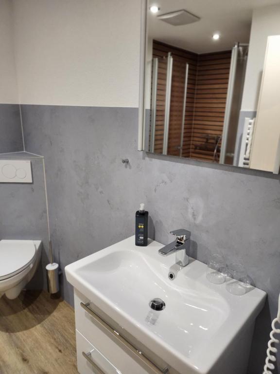 Koupelna v ubytování Hotel Spiekeroog