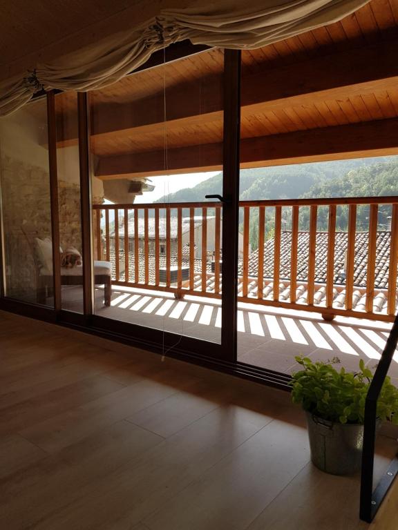 Balkón nebo terasa v ubytování Cal Punet-Casa Bagà