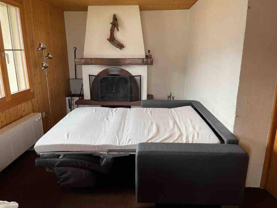 Postel nebo postele na pokoji v ubytování Wohnung in Bergchalet
