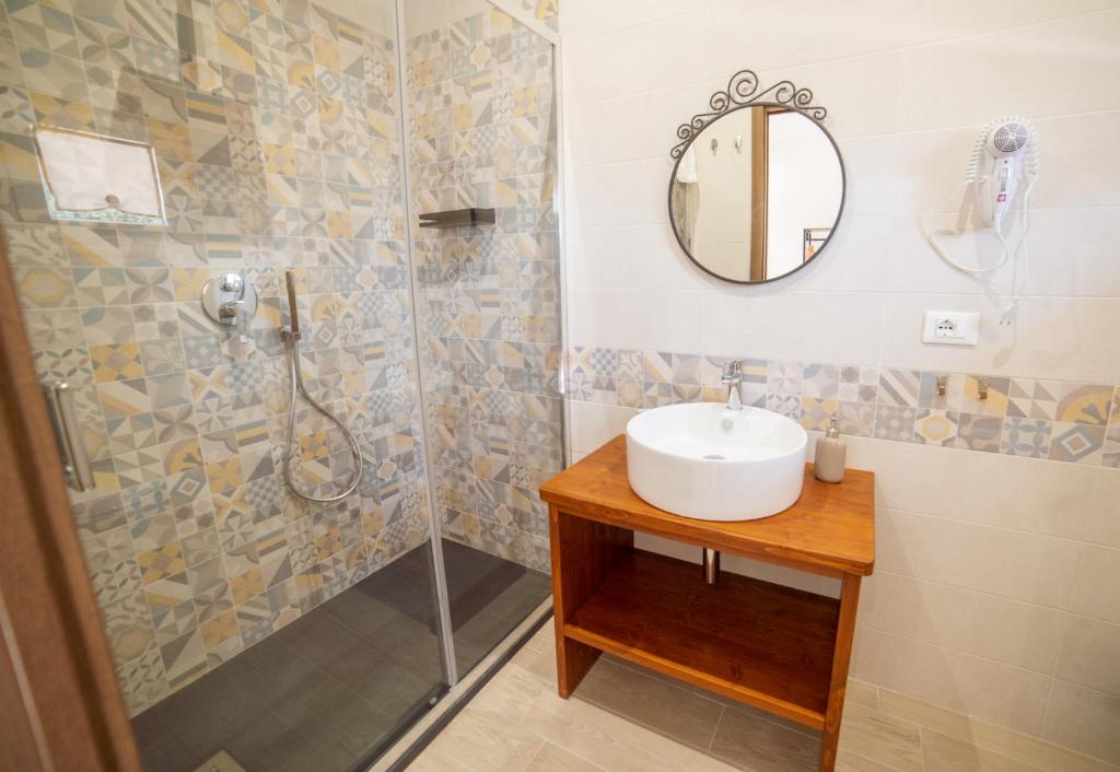 Koupelna v ubytování B&B Belvedere