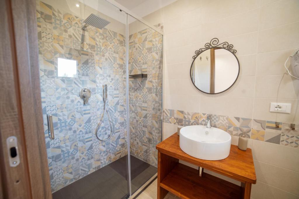 Koupelna v ubytování B&B Belvedere
