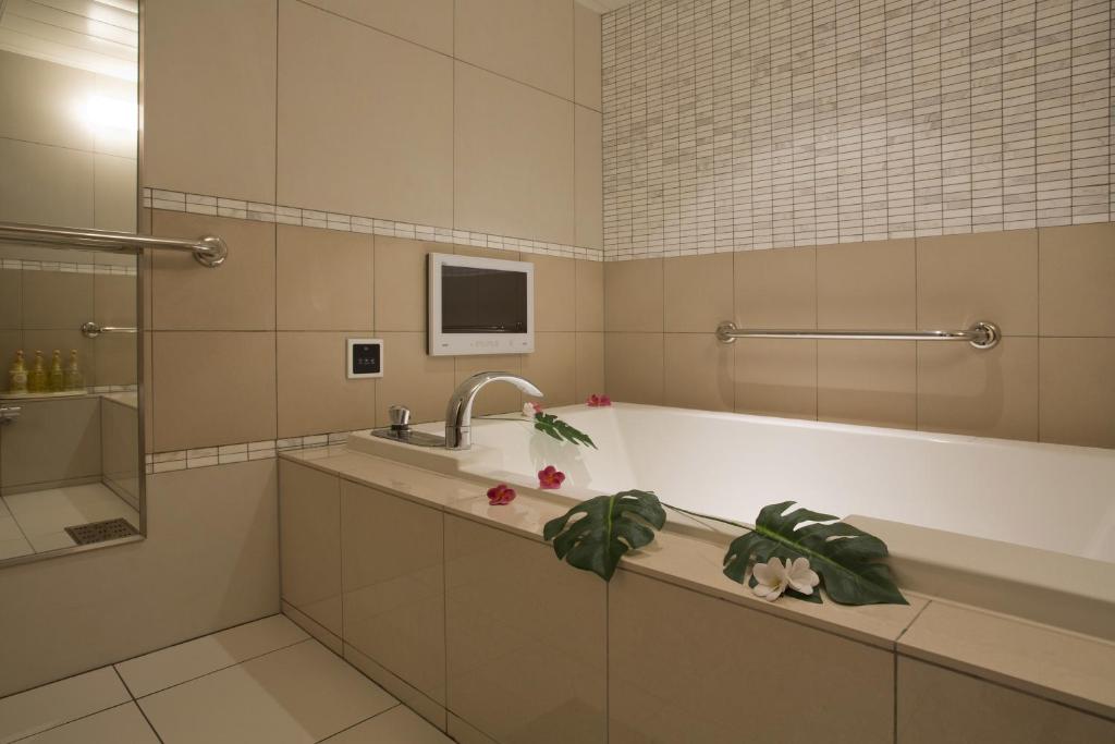 Koupelna v ubytování Hotel and Spa Lotus Modern (Adult Only)