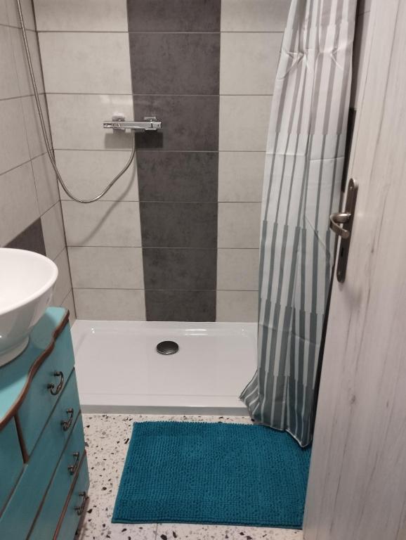 Koupelna v ubytování Apartmány Svatá