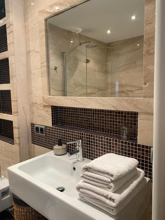 Koupelna v ubytování Zimmer Room Trogir Kastela Split