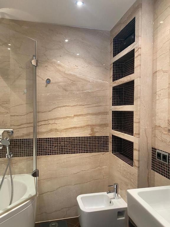 Koupelna v ubytování Zimmer Room Trogir Kastela Split