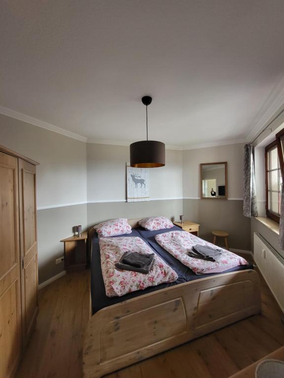 Postel nebo postele na pokoji v ubytování Appartement ZweiteHeimat