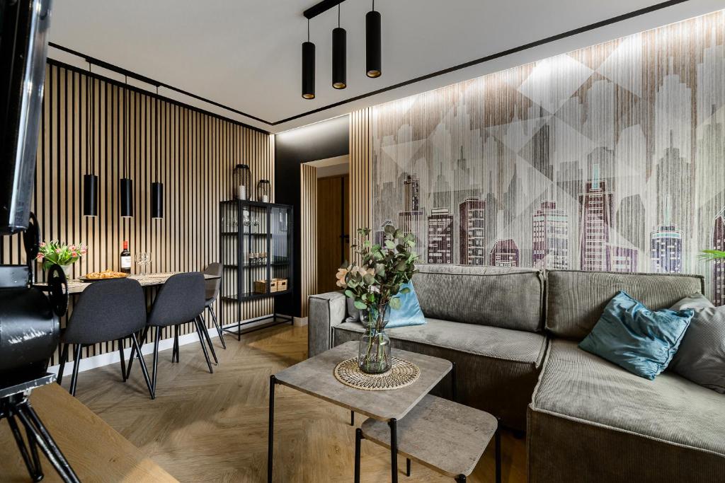 Posedenie v ubytovaní P&O Apartments Sobieskiego - Mokotów