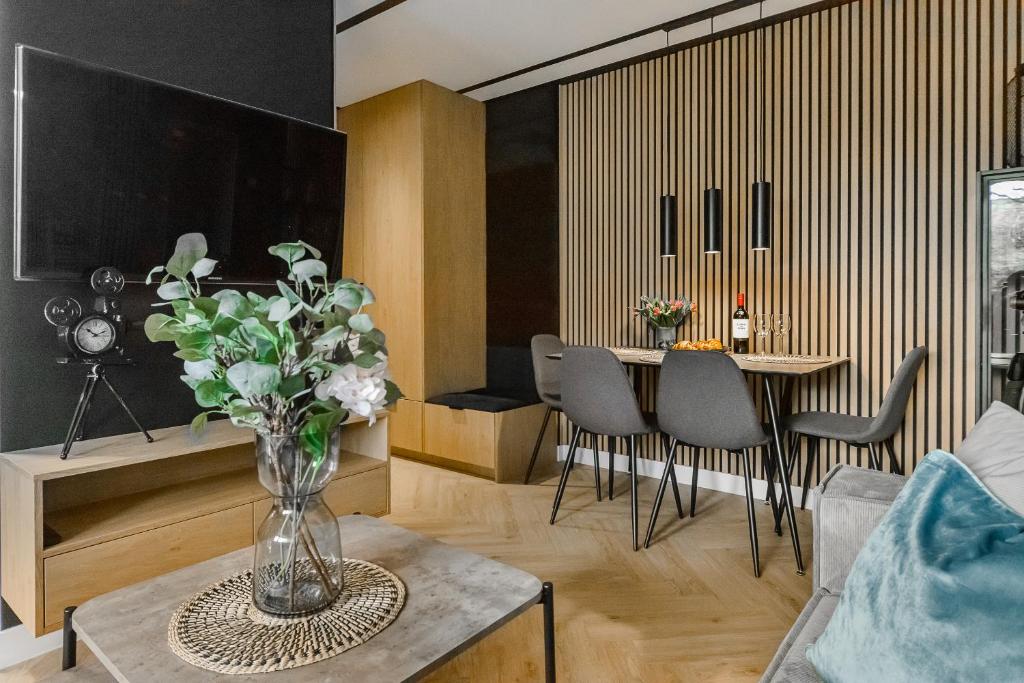 Posedenie v ubytovaní P&O Apartments Sobieskiego - Mokotów