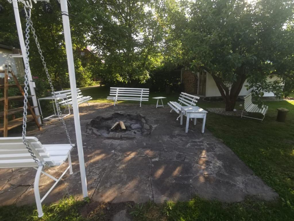 Ogród w obiekcie Penzion U Dyntarů