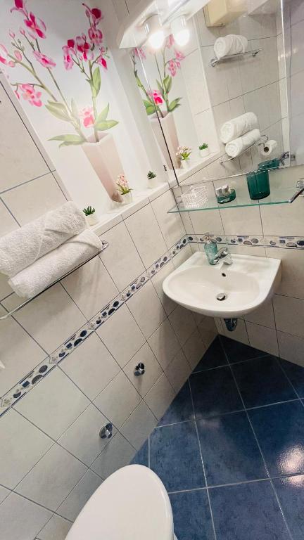 Koupelna v ubytování Apartmens and Rooms Madunic V