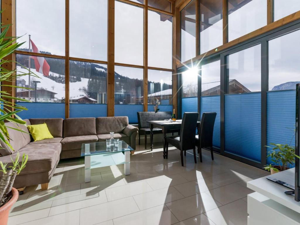 Posezení v ubytování Blaiken Appartements in Scheffau am Wilden Kaiser