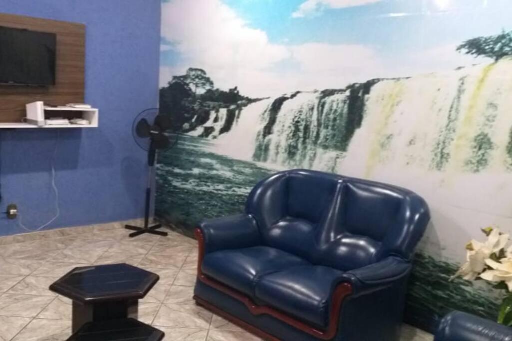 Uma área de estar em Casa Lagoa Piscina