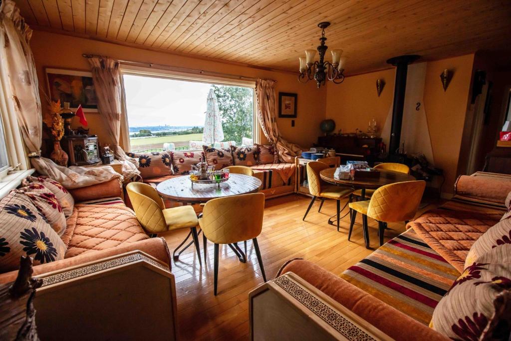 Posezení v ubytování Bed and Breakfast Panorama