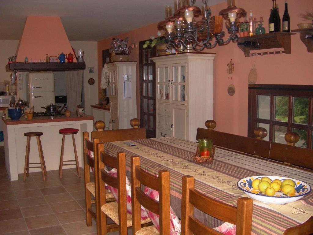 Kuchyň nebo kuchyňský kout v ubytování B&B Rollo Garden
