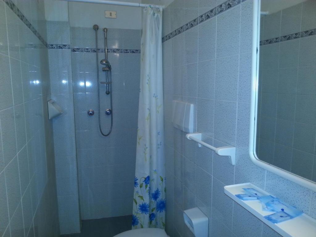 Koupelna v ubytování Hotel Marylise