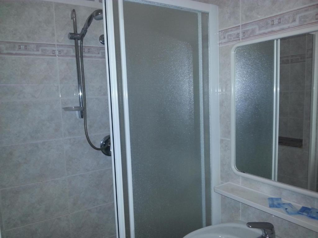 Koupelna v ubytování Hotel Marylise