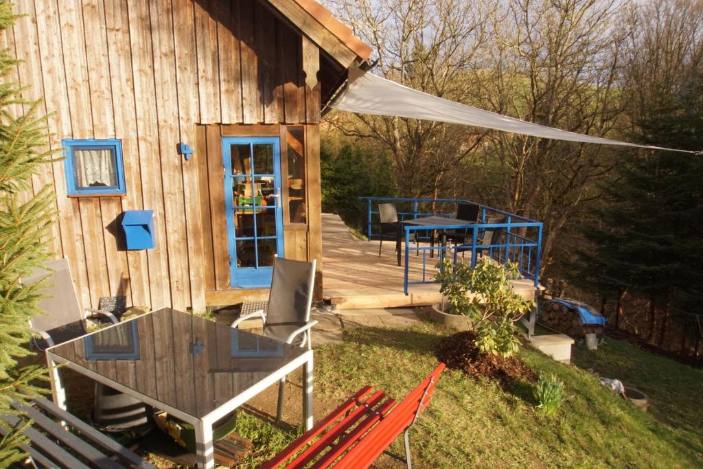 Un jardín fuera de Kletterhütte Sächsische Schweiz