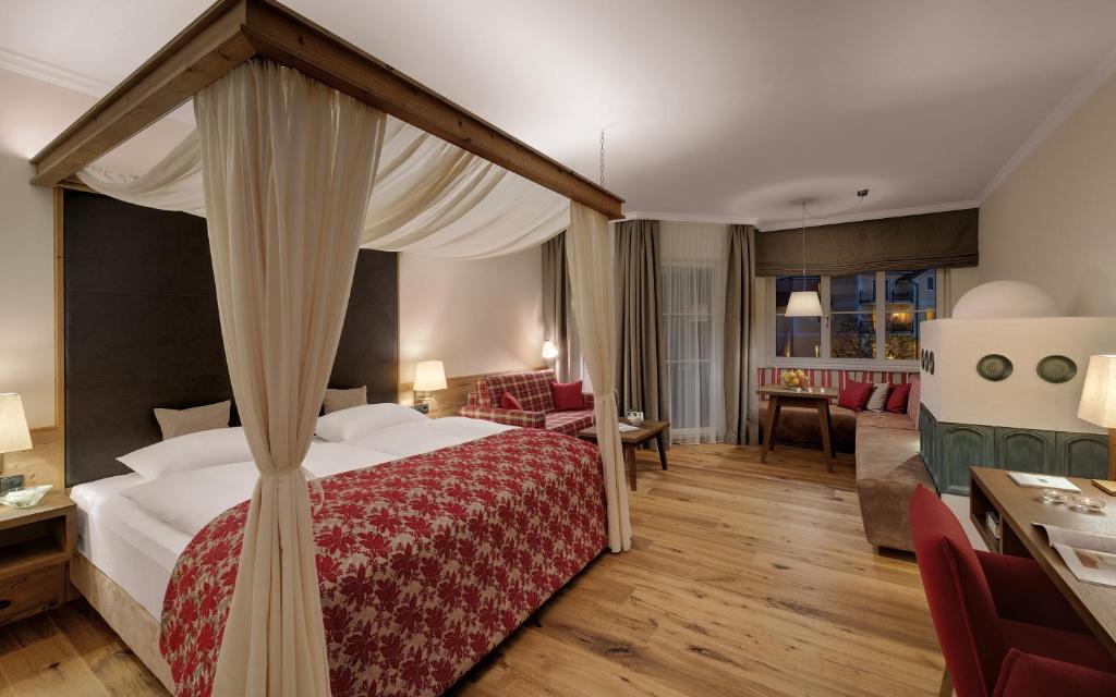 Postel nebo postele na pokoji v ubytování RelaxResort Kothmühle